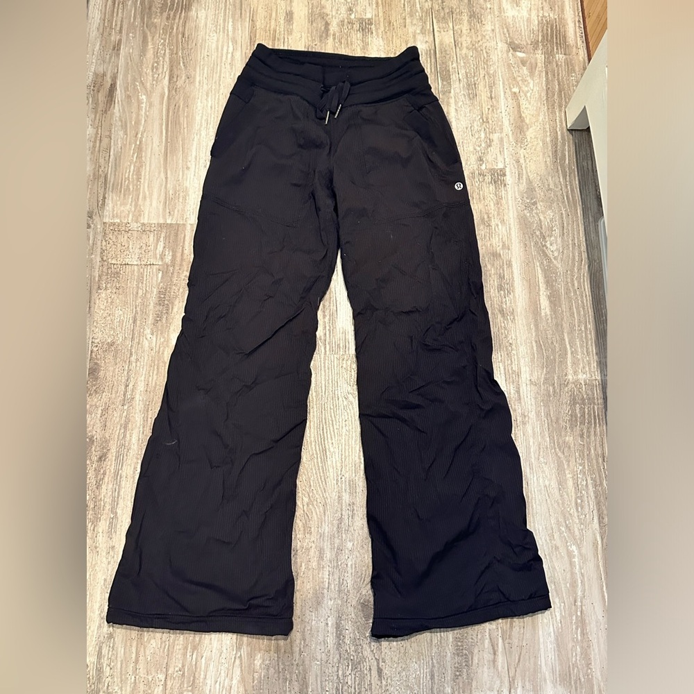 Lululemon street to studio pants lined black 2